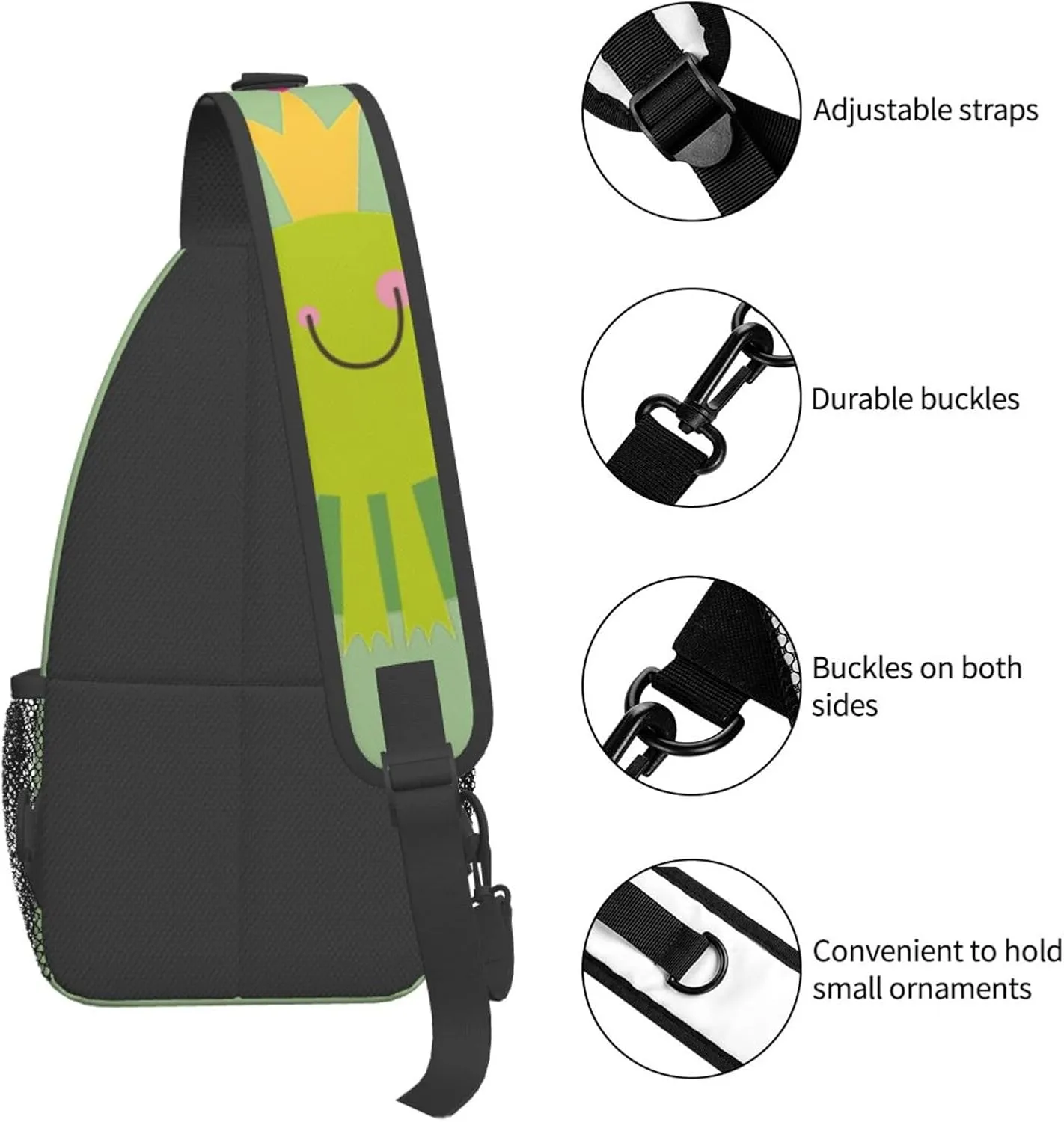 SSIMOO Crown Frog Versatile Travel Hiking Backpack-Perfect For Outdoor Cycling,Chest Shoulder Bag