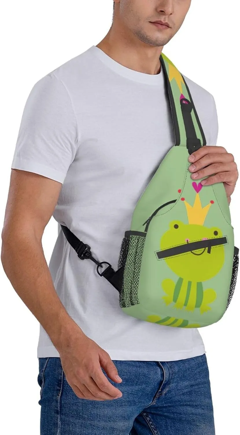 SSIMOO Crown Frog Versatile Travel Hiking Backpack-Perfect For Outdoor Cycling,Chest Shoulder Bag