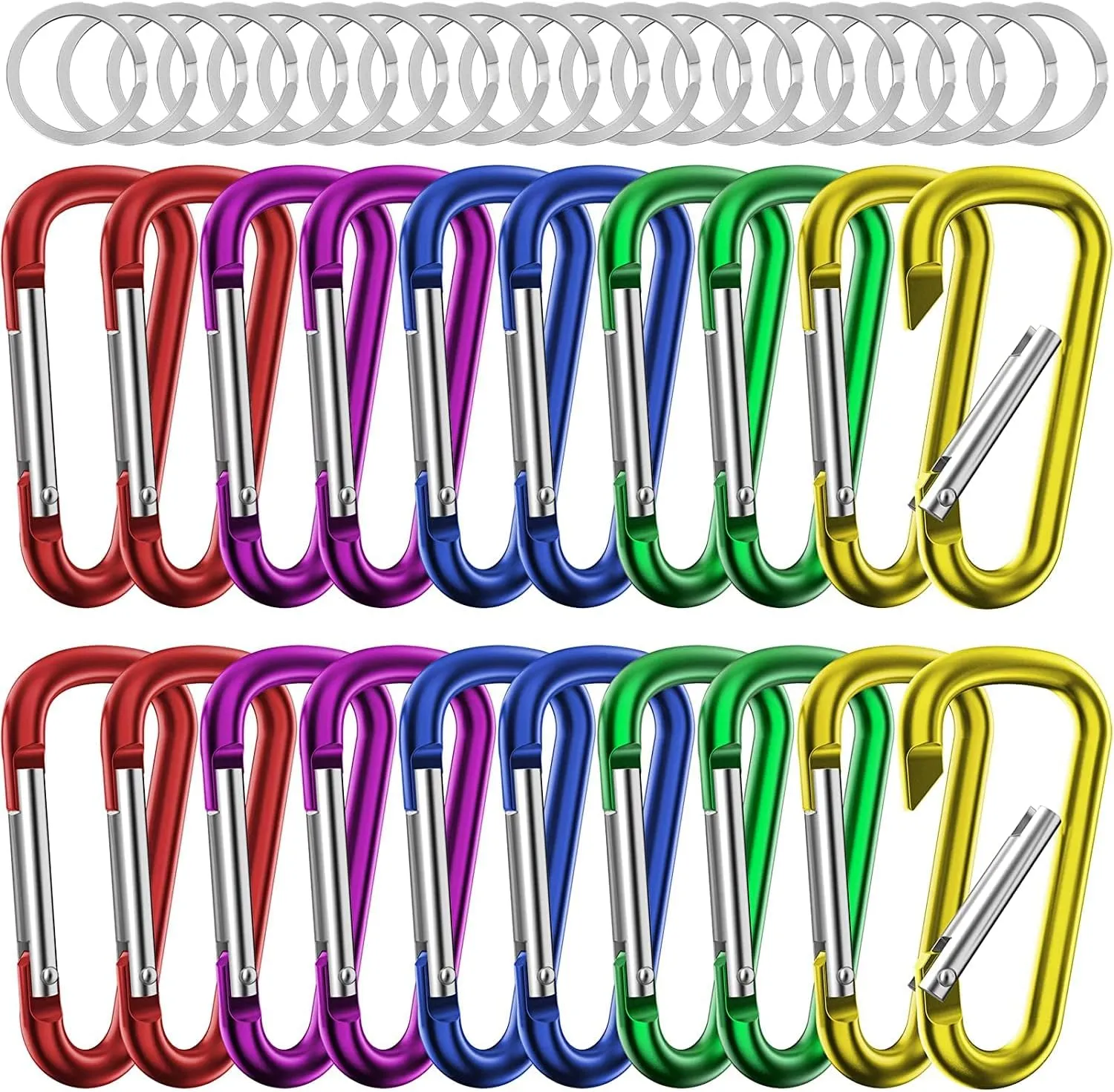 Stainless Carabiner and 2.28inch Aluminum Carabiner