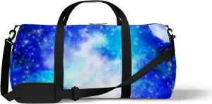 Starry Sky Castle Sports Bag Tote Bag Waterproof Gym Bag with Shoulder Strap Zipper 2 Side Pockets for Men and Women, Travel and Storage Shoulder Bag.