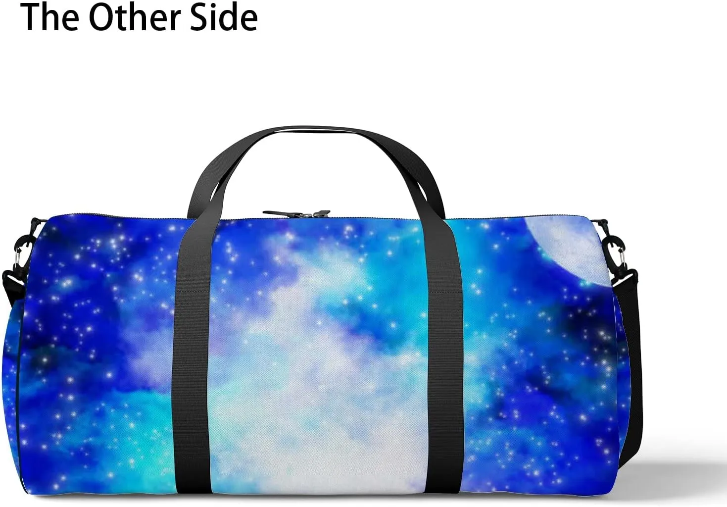 Starry Sky Castle Sports Bag Tote Bag Waterproof Gym Bag with Shoulder Strap Zipper 2 Side Pockets for Men and Women, Travel and Storage Shoulder Bag.