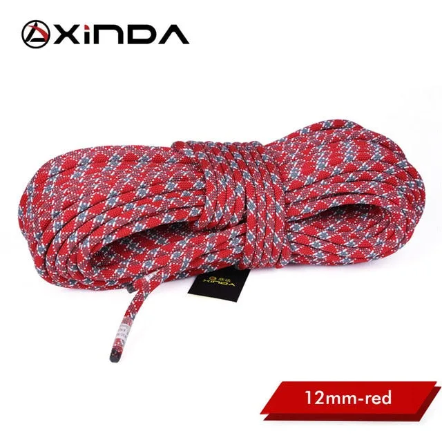 Strength XINDA diameter Safety High  Equipment Survival Rope 12mm Effective communication Eco-friendly Camping Rope Climbing Rock Climbing Static Lanyard