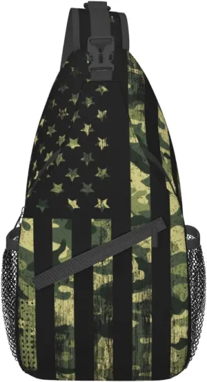 Stylish Chest Sling Bag Crossbody Shoulder Backpack Adjustable Lightweight Travel Hiking Casual Daypack Unisex