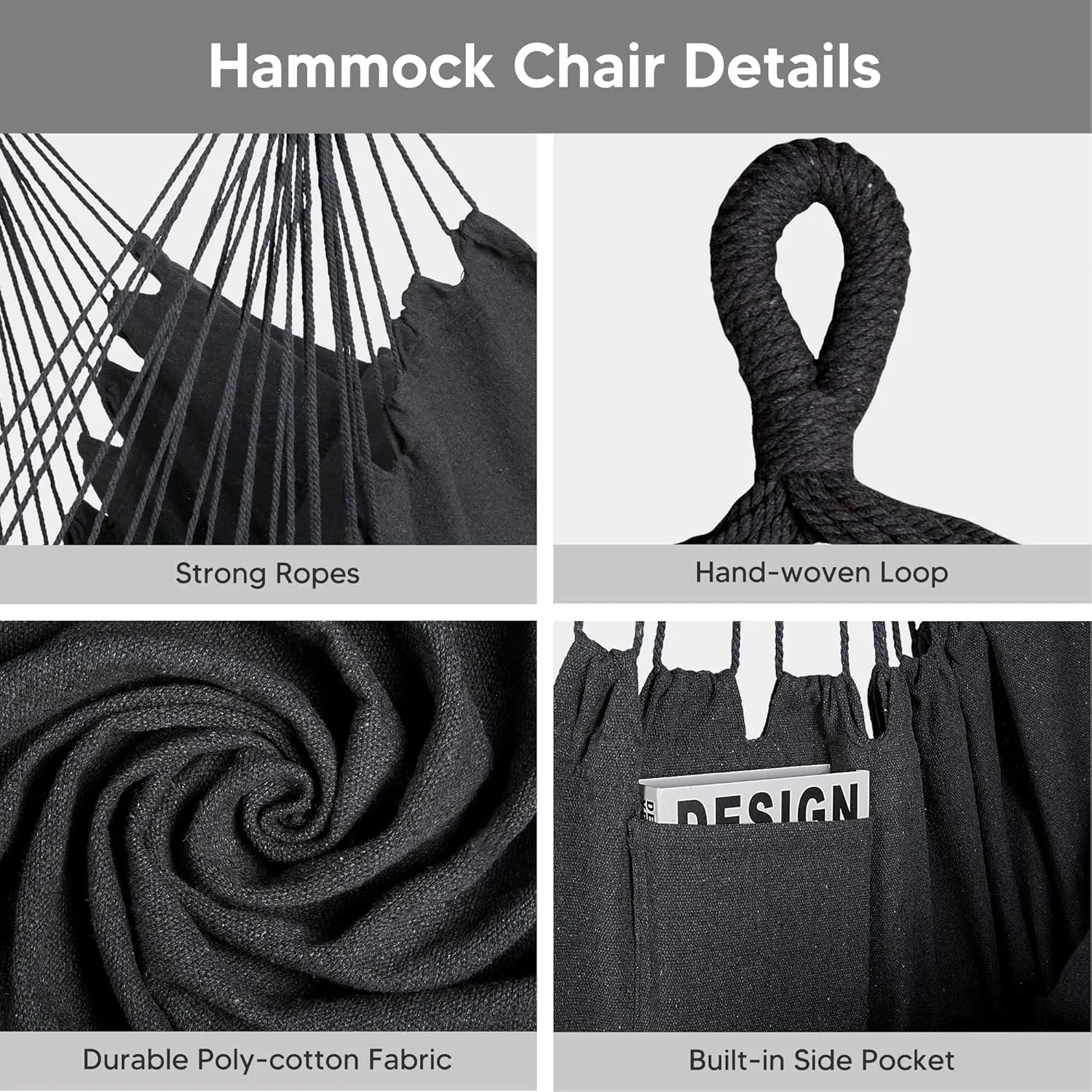 SUNCREAT 2-in-1 Convertible Double Hammocks 2 Person Heavy Duty, Large Patio Hammock with Space Saving Stand, Patent Pending, Coffee Stripe
