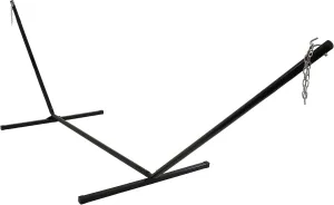 Sunnydaze Steel Hammock Stand for Outside - 400-Pound Capacity Indoor/Outdoor Hammock Stand Only - Black Powder-Coated Finish - 15-Foot