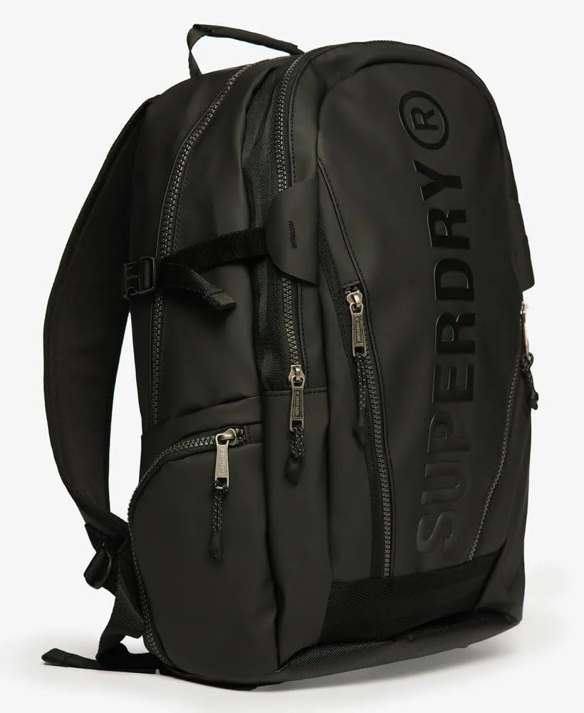 Superdry Womens Tarp Rucksack, Classic Hiking-Inspired Design Black/Black Size One Size
