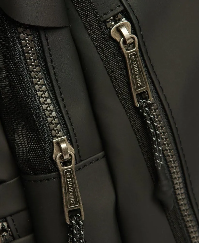 Superdry Womens Tarp Rucksack, Classic Hiking-Inspired Design Black/Black Size One Size