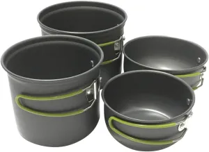 SUPVOX 1Set Lightweight Alloy Camping Cooking Pots for Outdoor Cooking Durable and Portable Cookware for Hiking Picnic and Activities