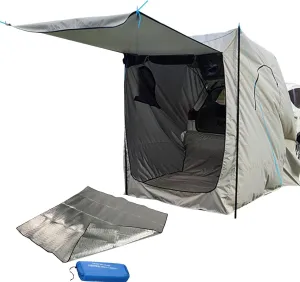 SUV Camping Tent, Waterproof Trunk Tent, Multifunctional Camping Tent with Floor Mat, Portable Camping Tent, Lightweight Tent, Car Rear Tent Trunk Shelter, Sun Shelter for Camping Traveling Outdoor