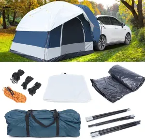 SUV Car Tent Outdoor, 4-Person Car Camping Tent, SUV Tailgate Tent for Outdoor, Spacious Car Trunk Tent for Travel Camp Outdoor Tailgate, Water Resistant and Windproof, for Outdoor Travel Camping