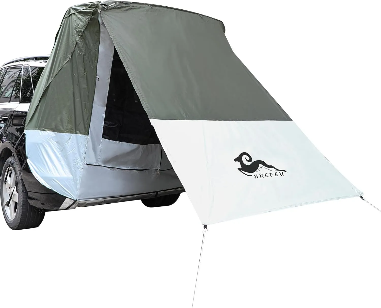 SUV Tent Car Awning, UPF 50   with Portable Waterproof Storage Bag, Tear-Resistant, Large Space, Good Vision, Smooth Ventilation, Suitable for Outdoor Beach Camping Auto Canopy Shade…
