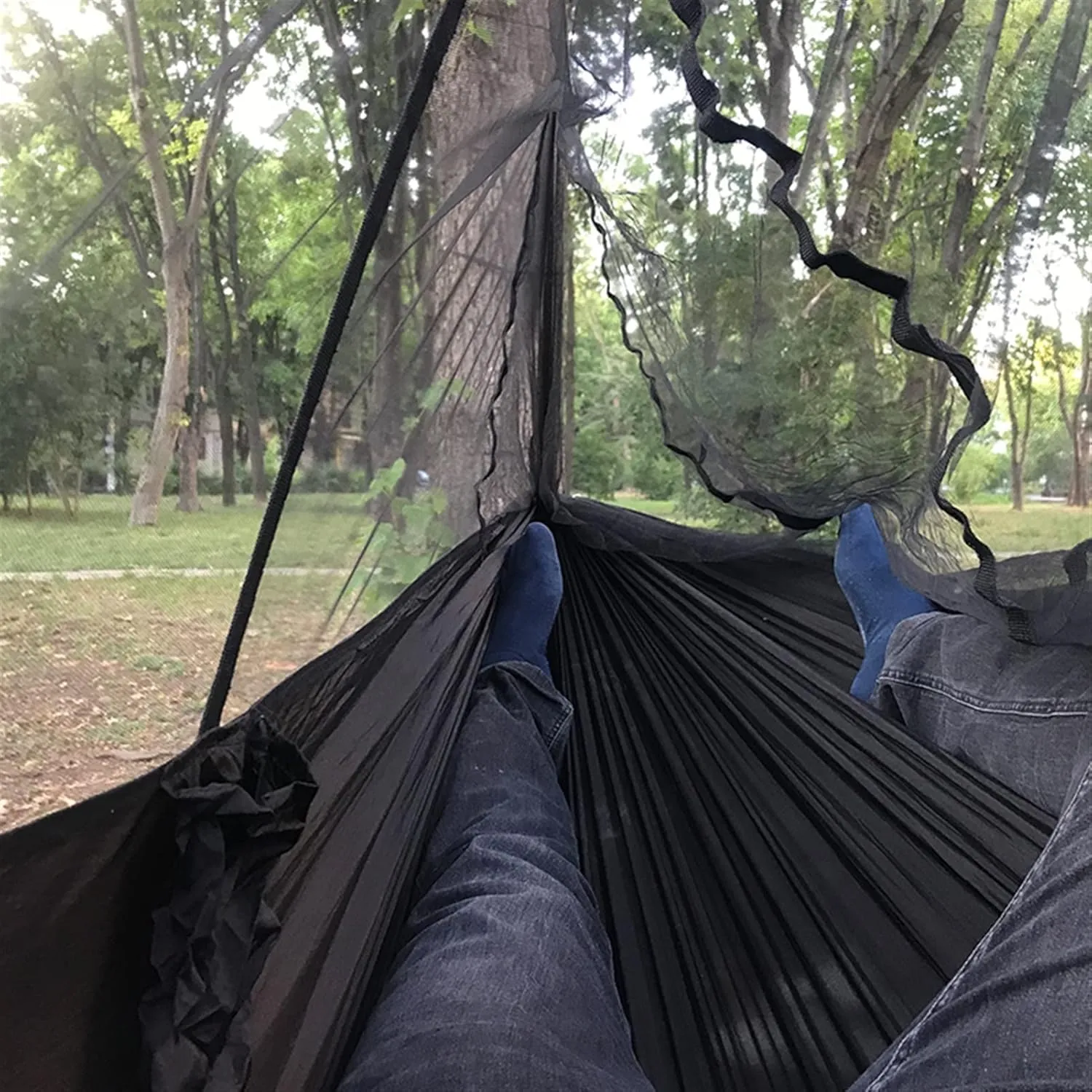 Swing Set Ultra Light Net Hammock, Tent Net, Outdoor Backyard Hiking Backpack, Travel Camping Double Swing Seat (Color : E)