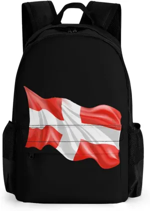 Switch Flag 16 Inch Laptop Backpack Large Capacity Daypack Travel Shoulder Bag for Men Women