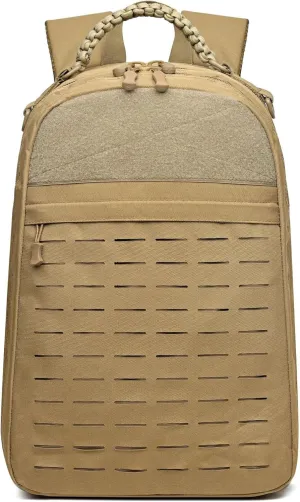 Tactical Assault Backpack，Heavy duty zipper，Travel Laptop Backpacks，Hiking Backpack military backpack, Rucksack. (01#khaki)