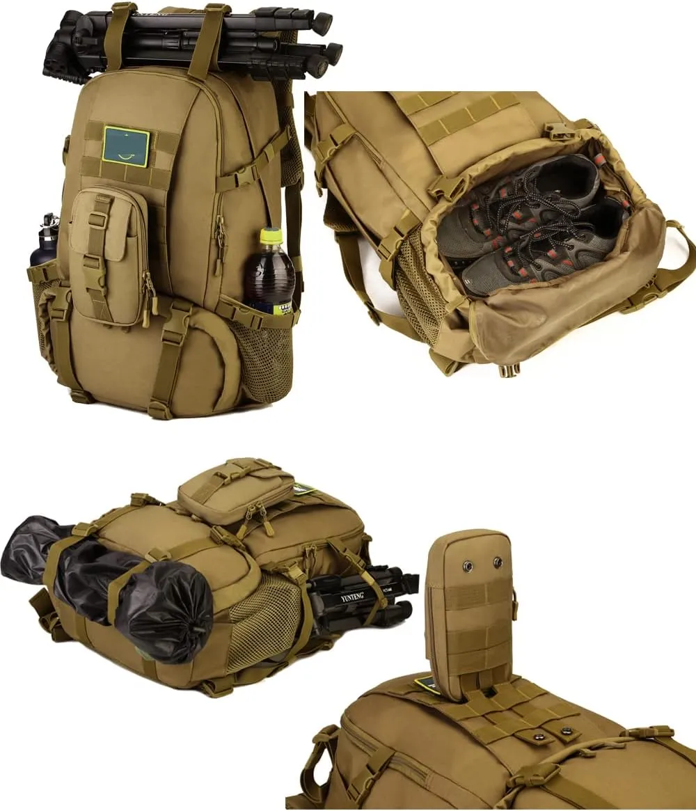 Tactical Backpack 40L Assault Rucksack Molle Military Daypack