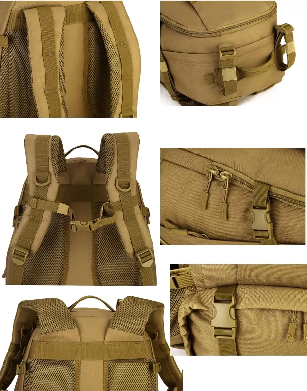 Tactical Backpack 40L Assault Rucksack Molle Military Daypack