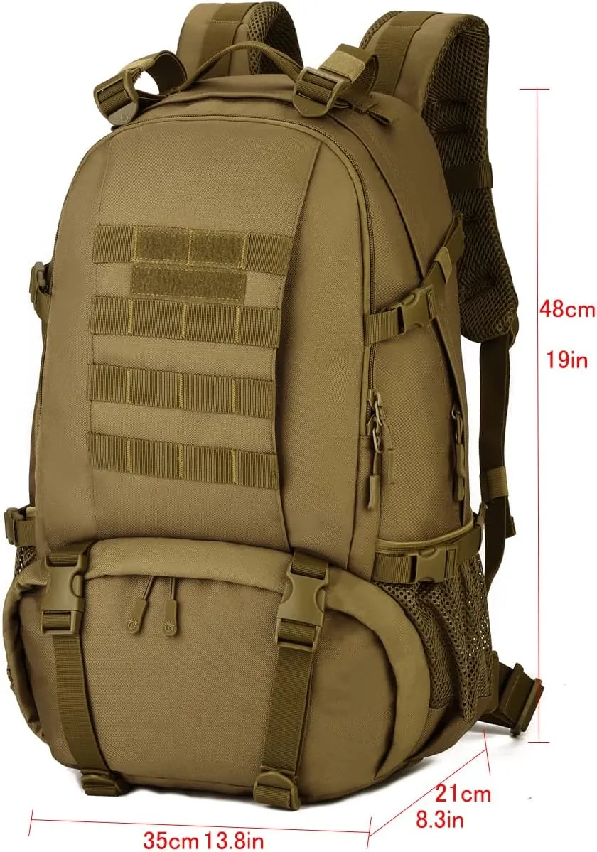 Tactical Backpack 40L Assault Rucksack Molle Military Daypack