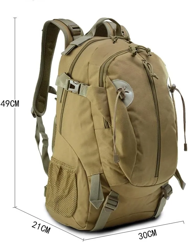 Tactical Backpack Military Molle Hiking 20-35L camouflage tactical hiking mountaineering sports outdoor jungle camouflage