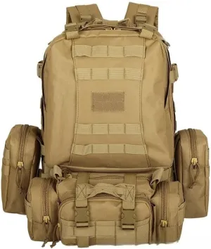 Tactical Backpack Military Molle Hiking 36-55L Hiking Bag Tactical Bag Outdoor Mountaineering