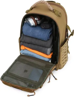 Tactical Backpack Military Molle Hiking 36-55L Traveling mountaineering outdoor waterproof multifunctional dark night camouflage