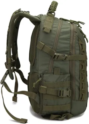 Tactical Backpack Military Molle Hiking 36-55L Waterproof Outdoor Military Fan Tactical Tactical Black Camouflage
