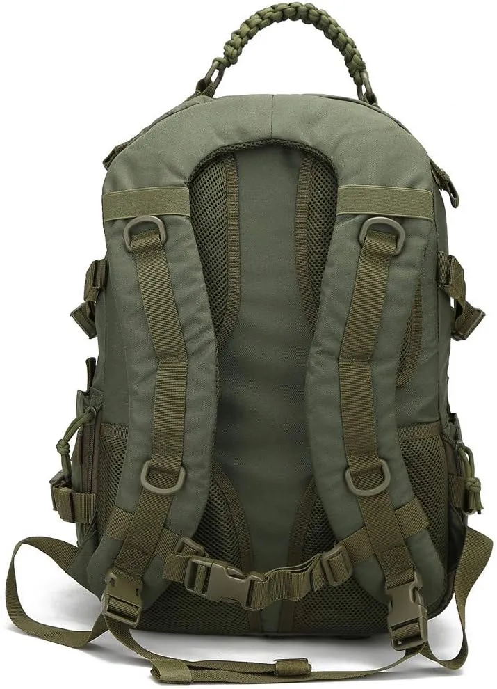 Tactical Backpack Military Molle Hiking 36-55L Waterproof Outdoor Military Fan Tactical Tactical Black Camouflage