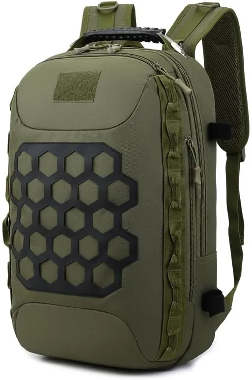 Tactical Backpack Military Molle Hiking Lure Outdoor Mountaineering Travel Sports Multifunctional Tactical Bag Army Green