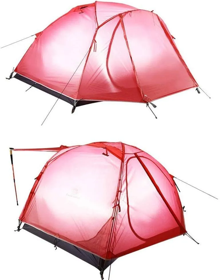 Tent Double Double Rubber 4 Season Anti- Outdoor Camping Portable Tent