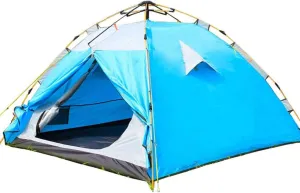 Tent Double Double Waterproof Rubber 4 Season Anti-Mosquito Outdoor Camping Portable Tent,2 Colors Automatic Camping Tent