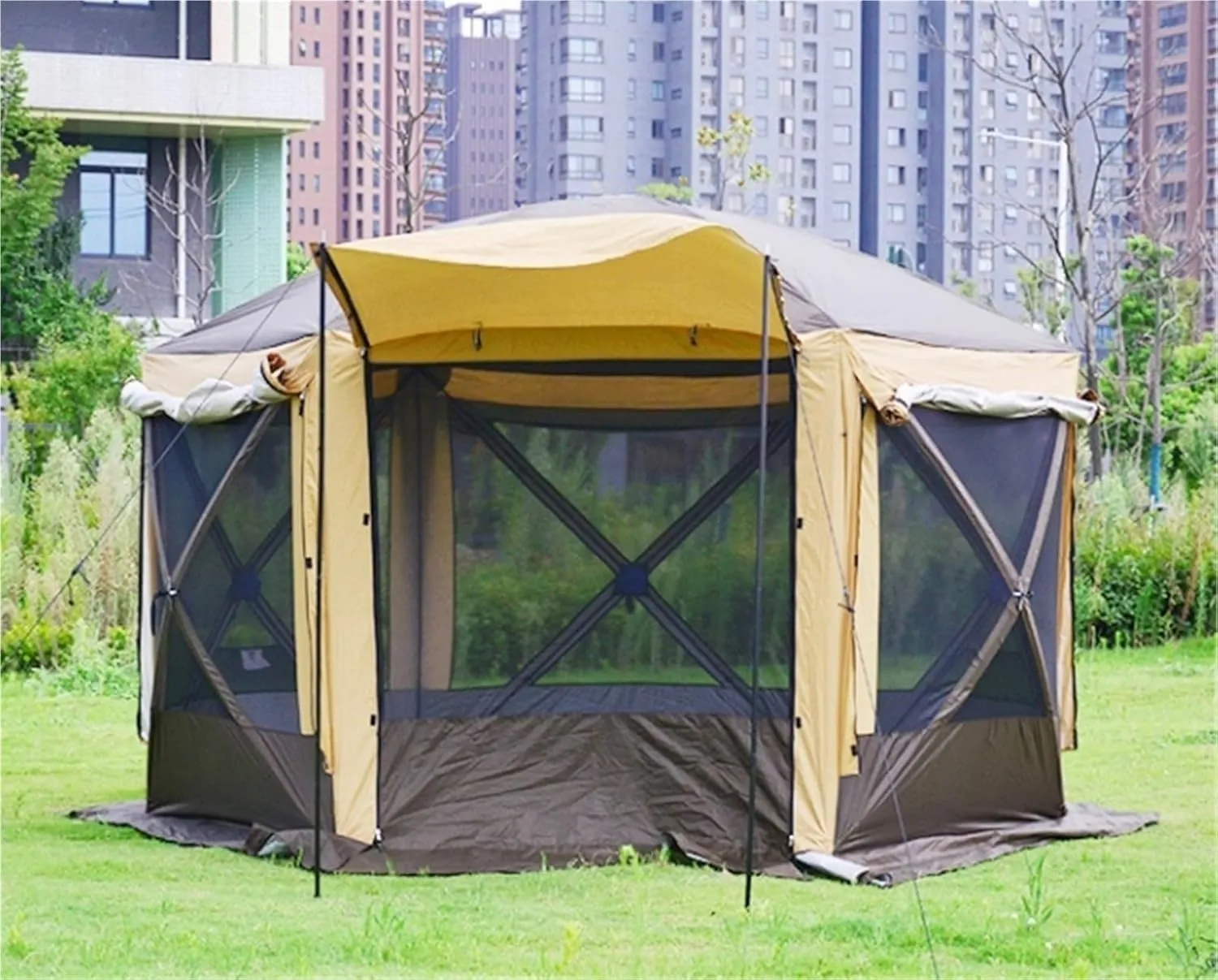 Tent Outdoor Camping Awning Rainproof Windproof Simple and Convenient Folding Picnic
