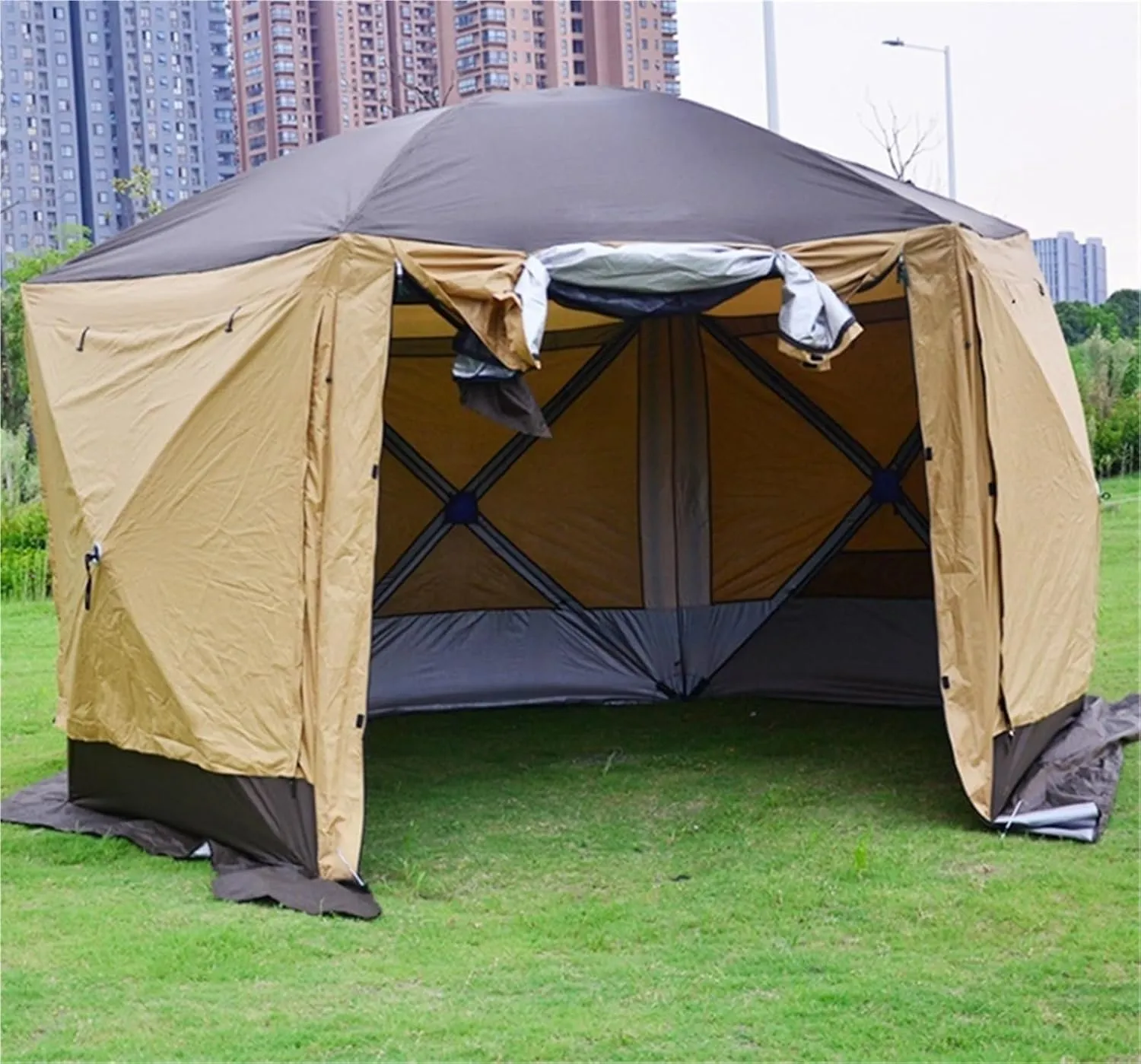 Tent Outdoor Camping Awning Rainproof Windproof Simple and Convenient Folding Picnic