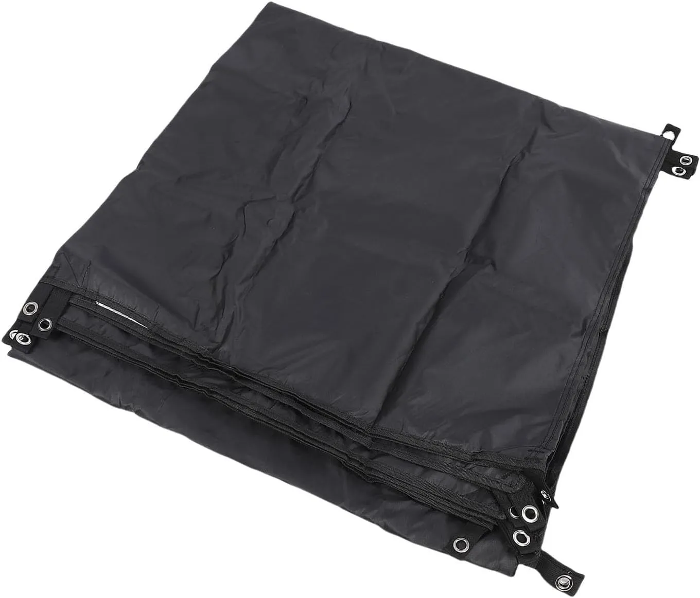 Tent Tarpaulin, Camping Tent Plane Multifunctional with Ground Nails Windsproof Ropes for Picnic (S)