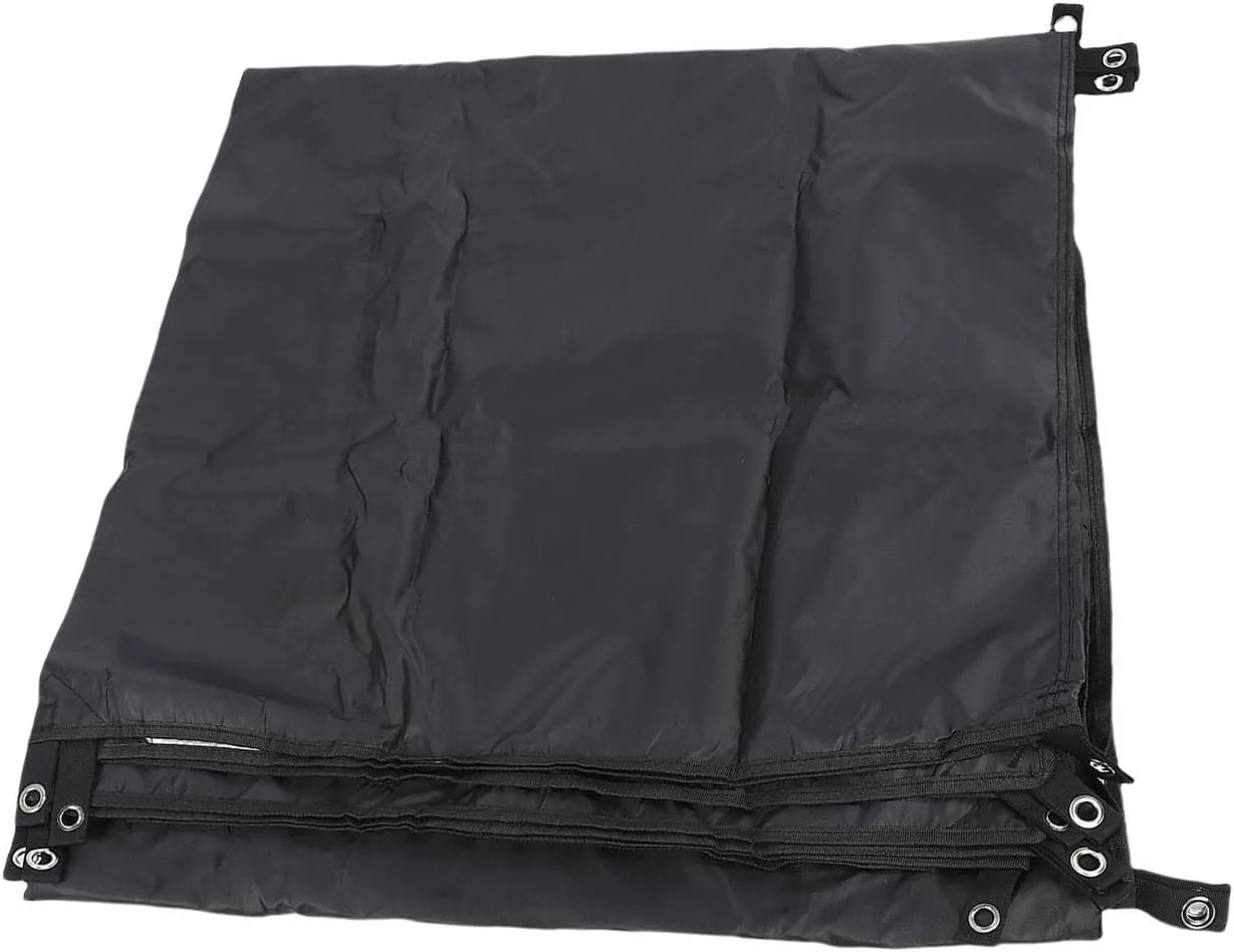 Tent Tarpaulin, Camping Tent Plane Multifunctional with Ground Nails Windsproof Ropes for Picnic (S)