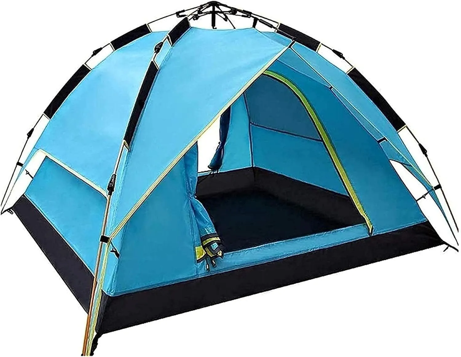 Tent,Camping Family Tent Easy Set Up Camping Tent Lightweight for Hiking and Mountain Trips Color:Blue,Size:220x200x130cm
