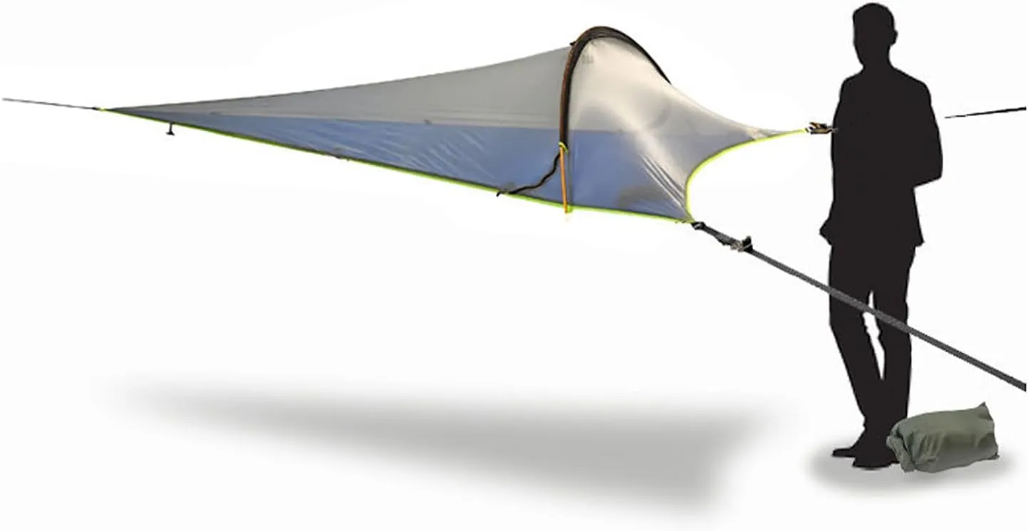 Tentsile UNA V3 Solo Tree Tent Hammock, 1-Person Capacity, Anti-Roll System, Ratchet and Straps Included, Portable Tree House Shelter, Designed in The UK