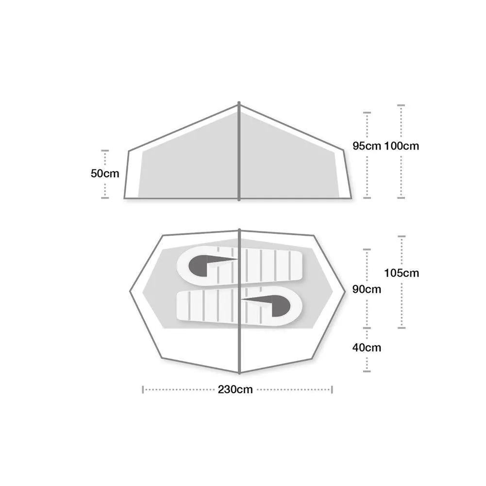 Terra Nova Laser Compact 2 Tent V2 - 2 Man Lightweight Tent (2022)