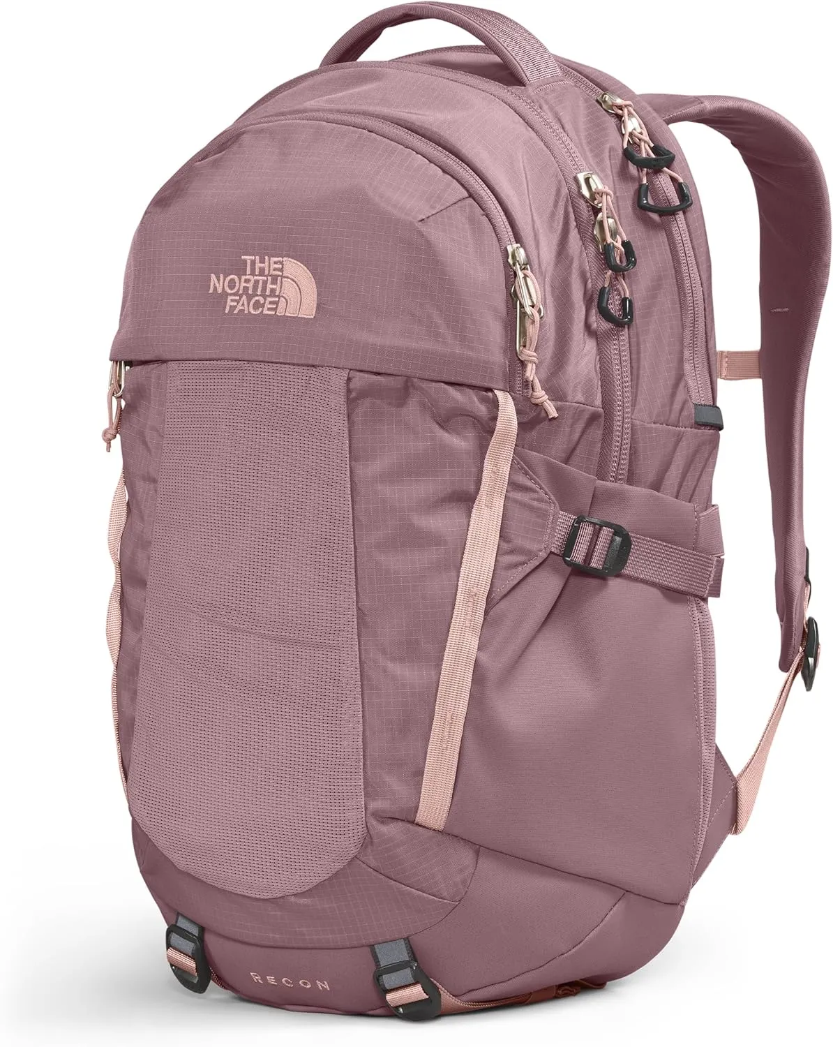 THE NORTH FACE Women's Recon Everyday Laptop Backpack, Fawn Grey/Pink Moss, One Size