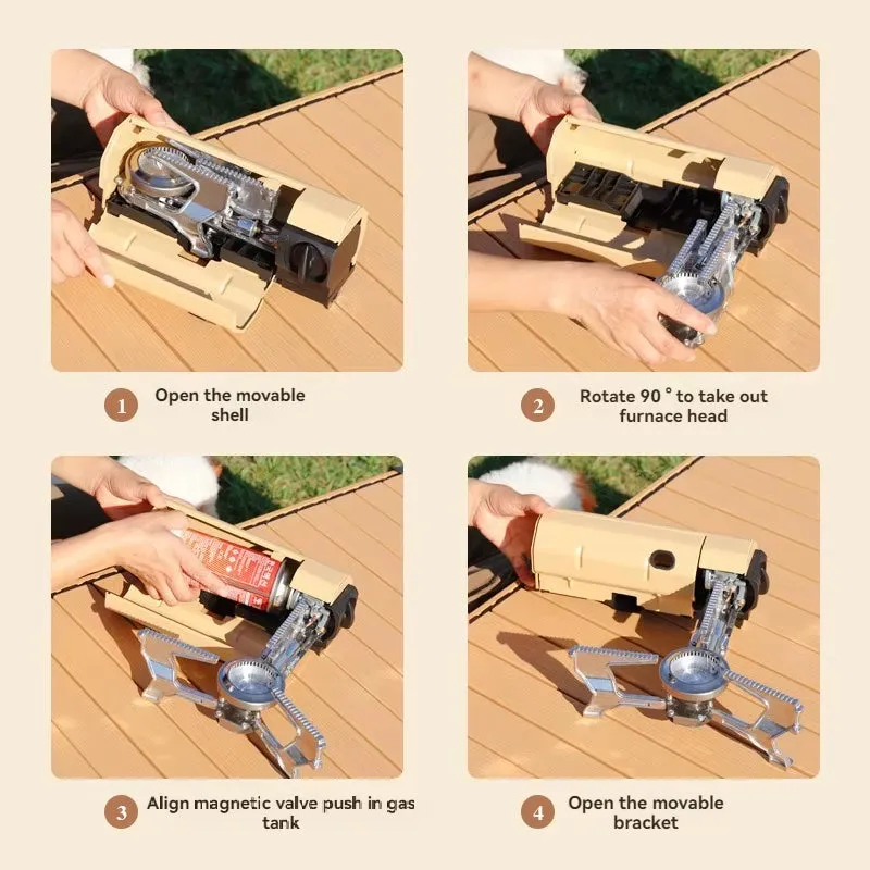 The "Pack-It-Up and Fry-It-Up" 2670W Portable Picnic Gas Blaster for Outdoor Culinary Adventures!