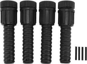 Tissting 4 Pcs Leg Levelers 11 x 3cm Camping Stove Leg Leveler Adjustable BBQ Camp Stove Accessories for Cooking on Uneven Surfaces