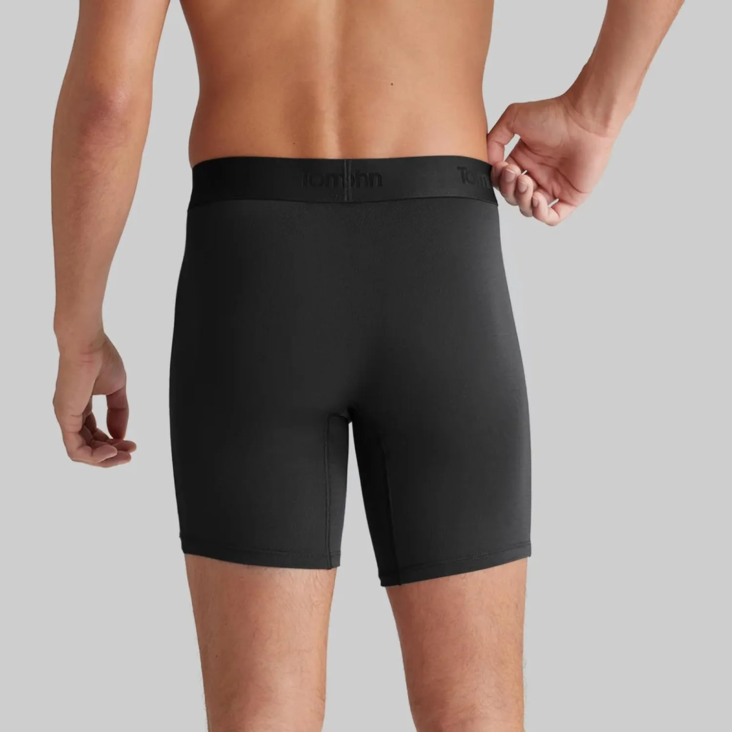 Tommy John Men’s Mid-Length Boxer Brief 6” Underwear- Hammock Pouch for Support - Second Skin Fabric for Barely-there Comfort