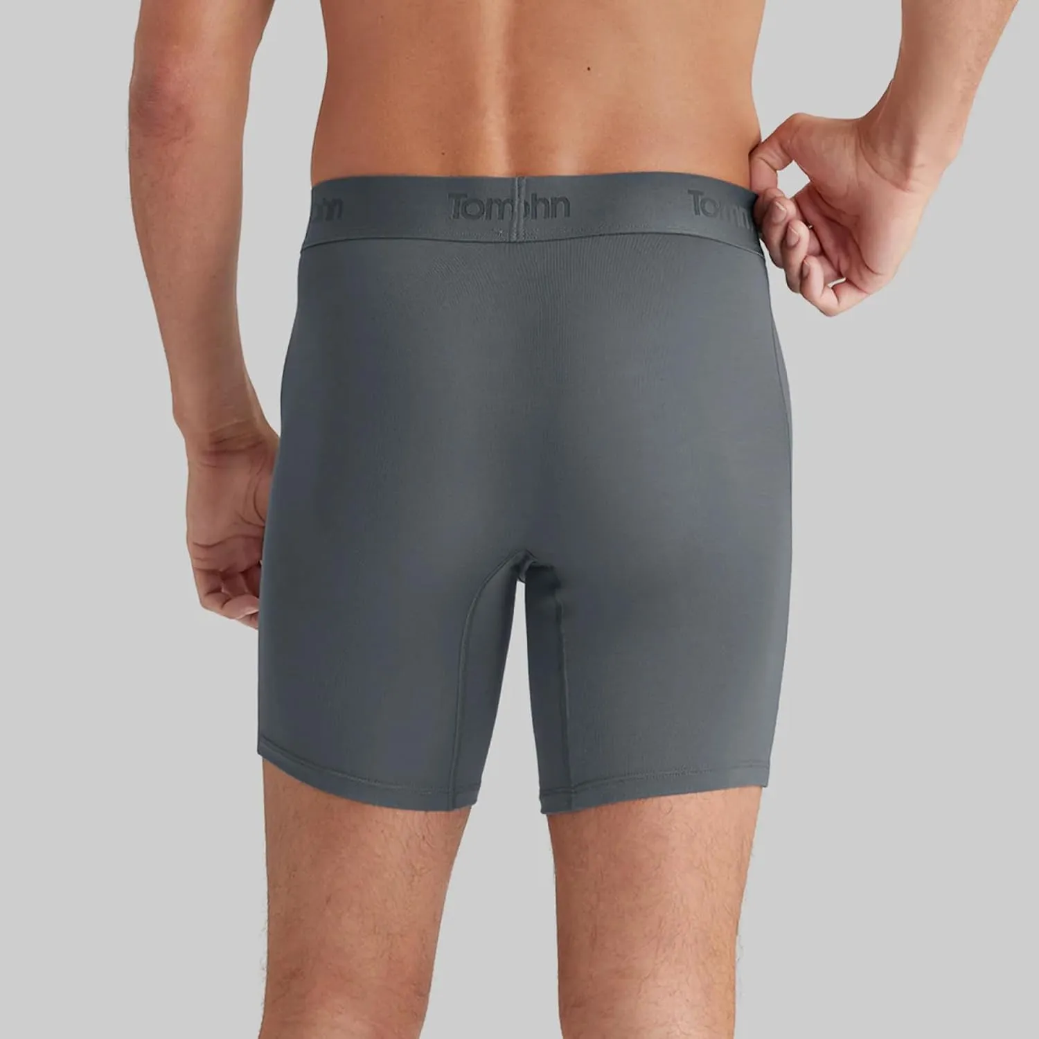 Tommy John Men’s Mid-Length Boxer Brief 6” Underwear- Hammock Pouch for Support - Second Skin Fabric for Barely-there Comfort