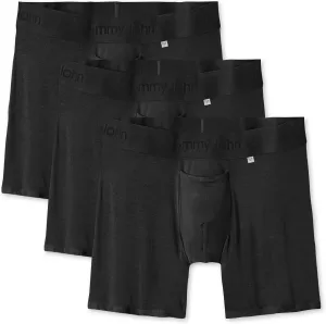 Tommy John Men’s Mid-Length Boxer Brief 6” Underwear- Hammock Pouch for Support - Second Skin Fabric for Barely-there Comfort