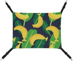 Tropical Banana Hanging Cat Bed Soft Breathable Pet Hammock for Cage Pet Sleeper for Kitten Ferret Puppy Rabbit