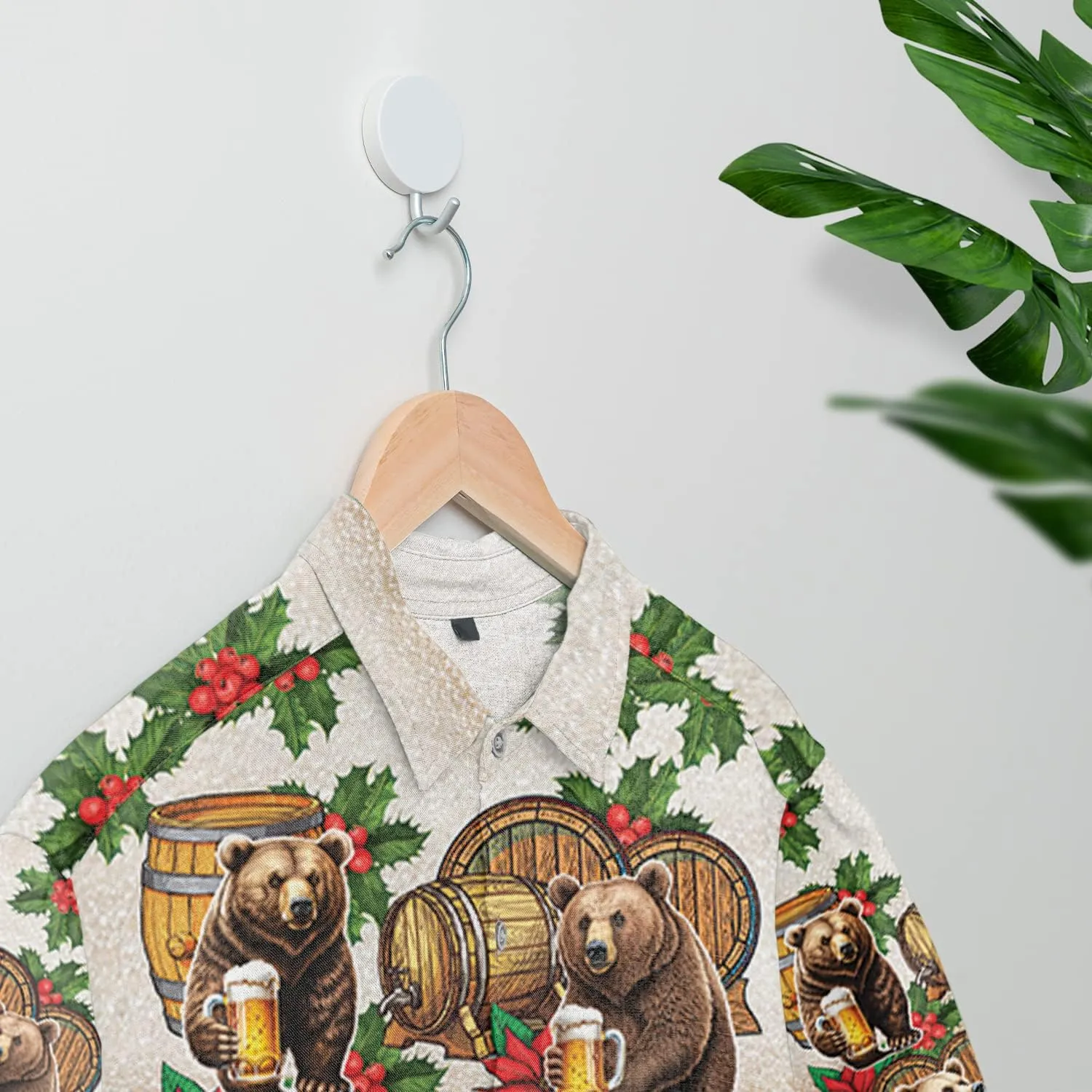Tropical Beer Hawaiian Shirts for Men- Casual Short Sleeve Craft Beer Cool Summer Hawaiian Shirt (HN-HW22)