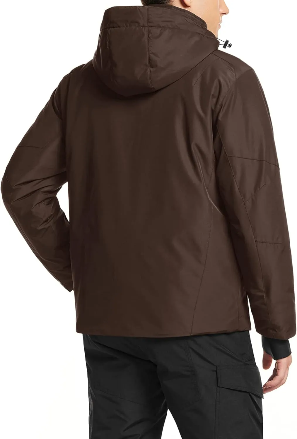 TSLA Men's Winter Ski Jacket, Waterproof Warm Insulated Snow Coats, Cold Weather Windproof Snowboard Jacket with Hood