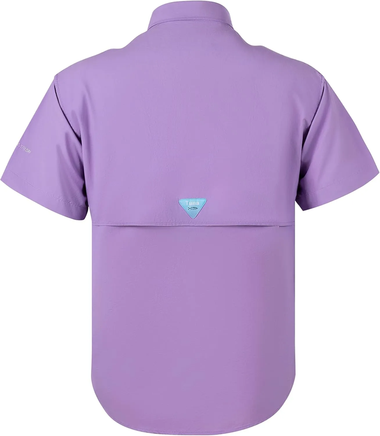 Tuna Men's Fishing Outdoor Button Down UPF 50  Sun Protection Waterproof Hiking Short Sleeve Shirts
