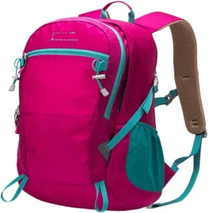 Ultralight Camping Backpack Outdoor Sports Bags Mountain Pocket Hiking Rucksack Daypack Traveling Cotton Canvas Bag(L - Rose Red)