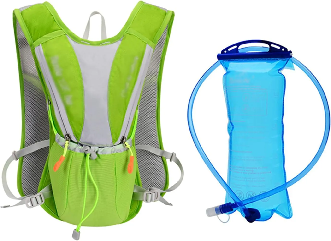 Ultralight Outdoor Marathon Running Cycling Hiking Hydration Backpack Pack Vest Bag for 2L Water Bag Bladder Bottle(Color:C)