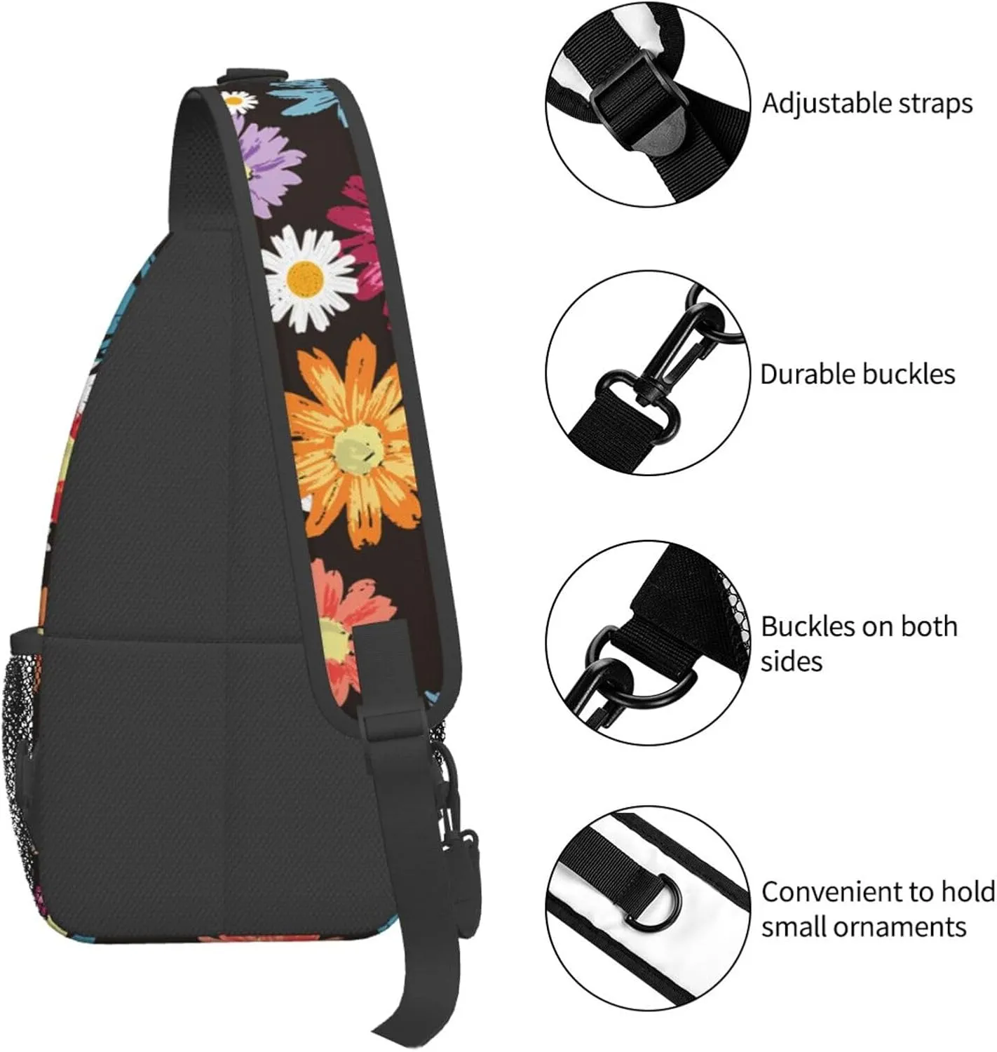 Unisex Chest Bags Crossbody Sling Backpack Travel Hiking Daypack Crossbody Bag For Men