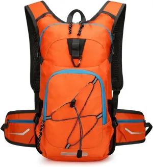 Unisex Large Capacity Backpack Hiking Camping Cycling Daypack With Helmets Storage Holder Hydrations Pack